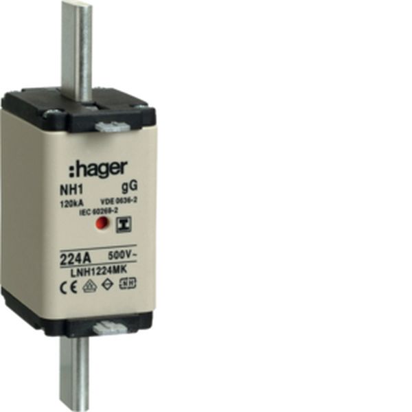 Hager LNH1224MK NH1 gG 500V 224A Iso-Griff NH-Sicherungseinsatz (LNH1224MK)