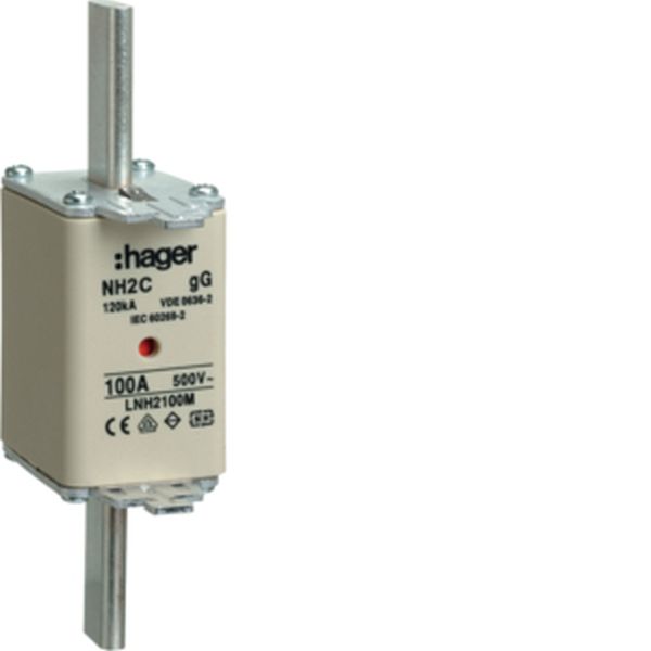 Hager LNH2100M NH2C gG 500V 100A K-Melder NH-Sicherungseinsatz (LNH2100M)