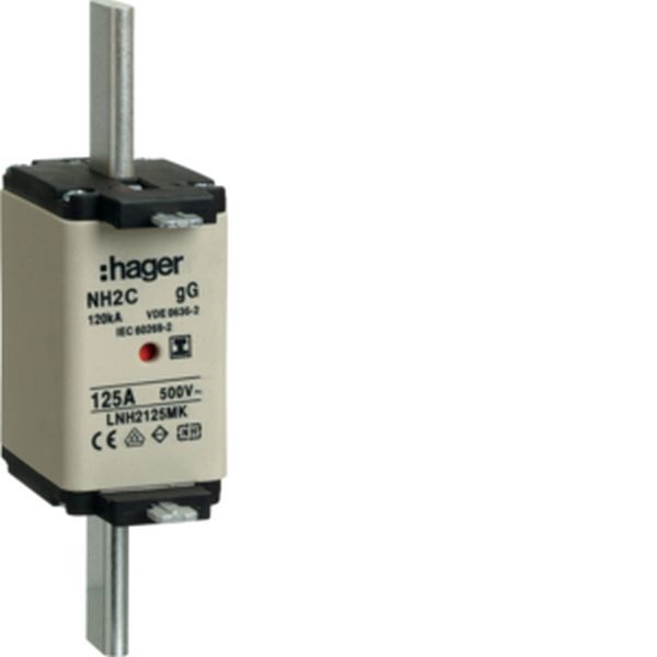 Hager LNH2125MK NH2C gG 500V 125A Iso-Griff NH-Sicherungseinsatz (LNH2125MK)