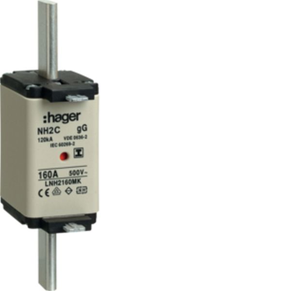 Hager LNH2160MK NH2C gG 500V 160A Iso-Griff NH-Sicherungseinsatz (LNH2160MK)