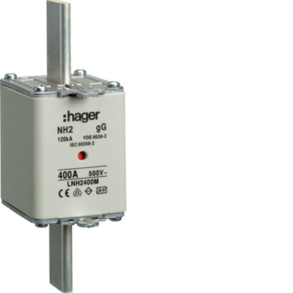 Hager LNH2400M NH2 gG 500V 400A K-Melder NH-Sicherungseinsatz (LNH2400M)