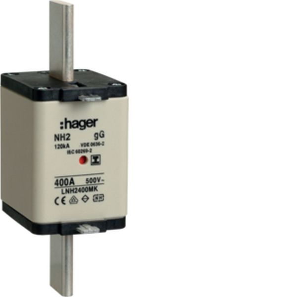 Hager LNH2400MK NH2 gG 500V 400A Iso-Griff NH-Sicherungseinsatz (LNH2400MK)