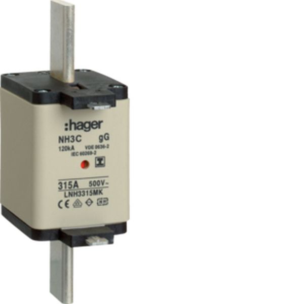 Hager LNH3315MK NH3C gG 500V 315A Iso-Griff NH-Sicherungseinsatz (LNH3315MK)
