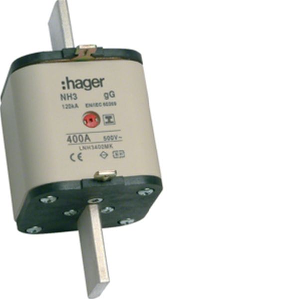 Hager LNH3400MK NH3C gG 500V 400A Iso-Griff NH-Sicherungseinsatz (LNH3400MK)