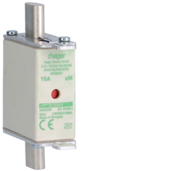 Hager LNH000016M6A NH000 aM 690V 16A K-Melder NH-Sicherungseinsatz (LNH000016M6A)