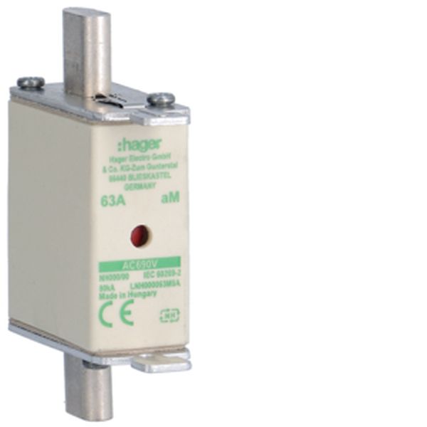 Hager LNH000063M6A NH000 aM 690V 63A K-Melder NH-Sicherungseinsatz (LNH000063M6A)