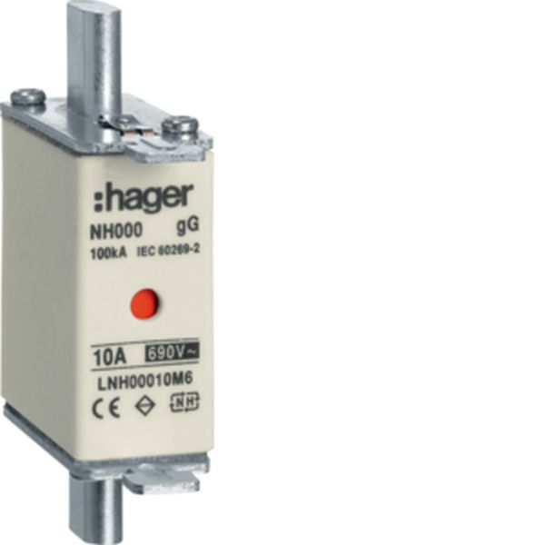 Hager LNH00010M6 NH00 gG 690V 10A K-Melder NH-Sicherungseinsatz (LNH00010M6)