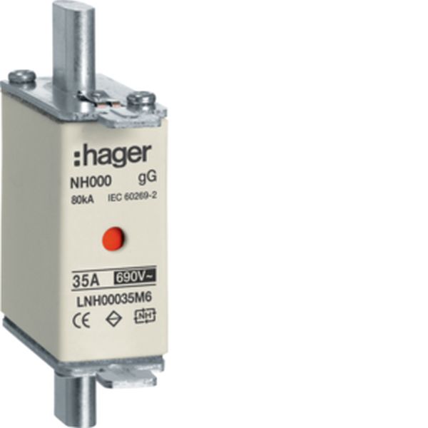 Hager LNH00035M6 NH00 gG 690V 35A K-Melder NH-Sicherungseinsatz (LNH00035M6)