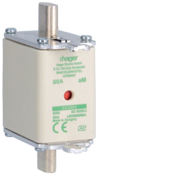Hager LNH00080M6A NH00 aM 690V 80A K-Melder NH-Sicherungseinsatz (LNH00080M6A)