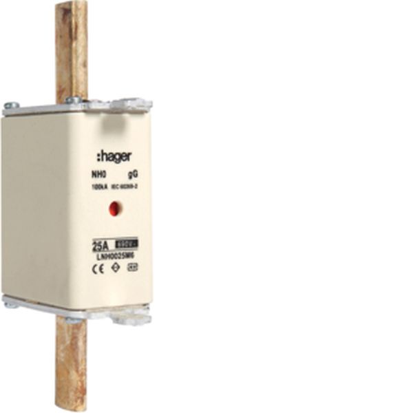 Hager LNH0025M6 NH0 gG 690V 25A K-Melder NH-Sicherungseinsatz (LNH0025M6)