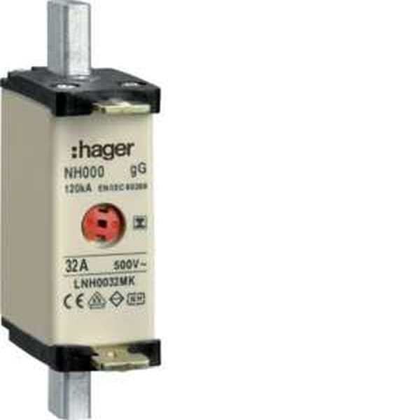 Hager LNH0035M6 NH0 gG 690V 35A K-Melder NH-Sicherungseinsatz (LNH0035M6)