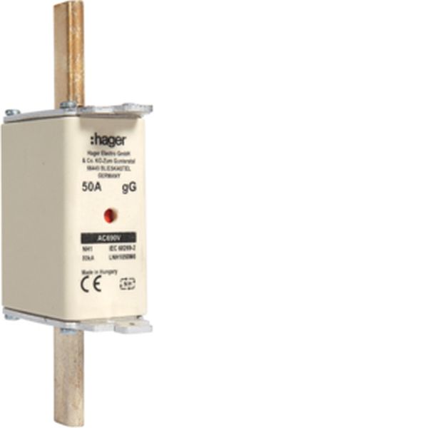 Hager LNH1050M6 NH1 gG 690V 50A K-Melder NH-Sicherungseinsatz (LNH1050M6)