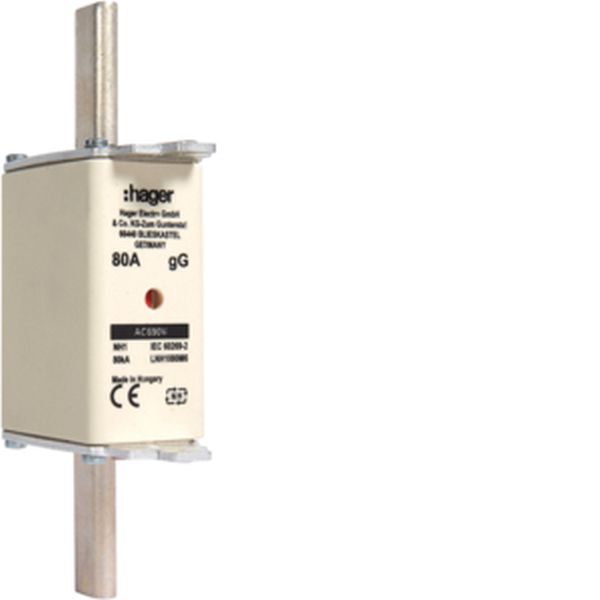 Hager LNH1080M6 NH1 gG 690V 80A K-Melder NH-Sicherungseinsatz (LNH1080M6)