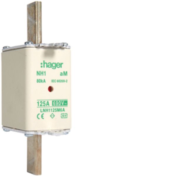 Hager LNH1125M6A NH1 aM 690V 125A K-Melder NH-Sicherungseinsatz (LNH1125M6A)