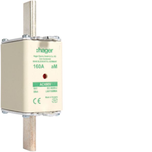 Hager LNH1160M6A NH1 aM 690V 160A K-Melder NH-Sicherungseinsatz (LNH1160M6A)
