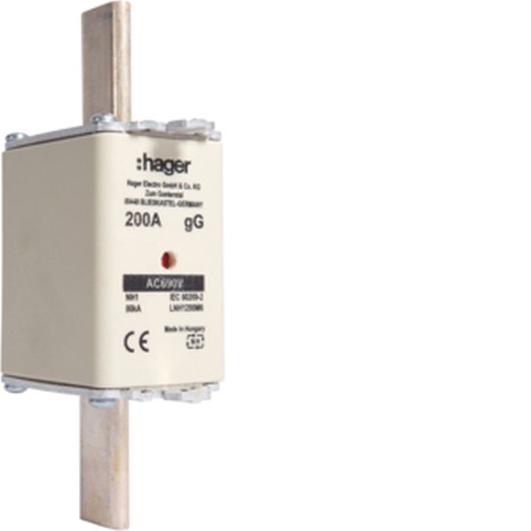 Hager LNH1200M6 NH1 gG 690V 200A K-Melder NH-Sicherungseinsatz (LNH1200M6)