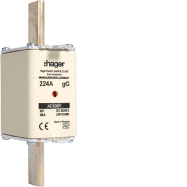 Hager LNH1224M6 NH1 gG 690V 224A K-Melder NH-Sicherungseinsatz (LNH1224M6)