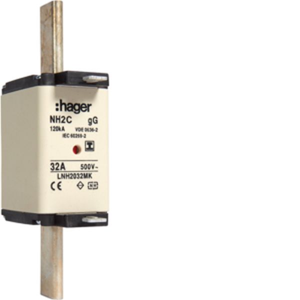 Hager LNH2032MK NH2C gG 500V 32A Iso-Griff NH-Sicherungseinsatz (LNH2032MK)