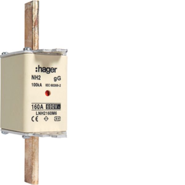 Hager LNH2160M6 NH2 gG 690V 160A K-Melder NH-Sicherungseinsatz (LNH2160M6)