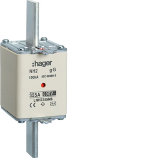 Hager LNH2355M6 NH2 gG 690V 355A K-Melder NH-Sicherungseinsatz (LNH2355M6)