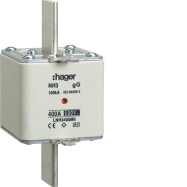 Hager LNH3400M6 NH3 gG 690V 400A K-Melder NH-Sicherungseinsatz (LNH3400M6)