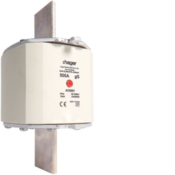 Hager LNH40500M NH4a gG 500V 500A M-Melder NH-Sicherungseinsatz (LNH40500M)