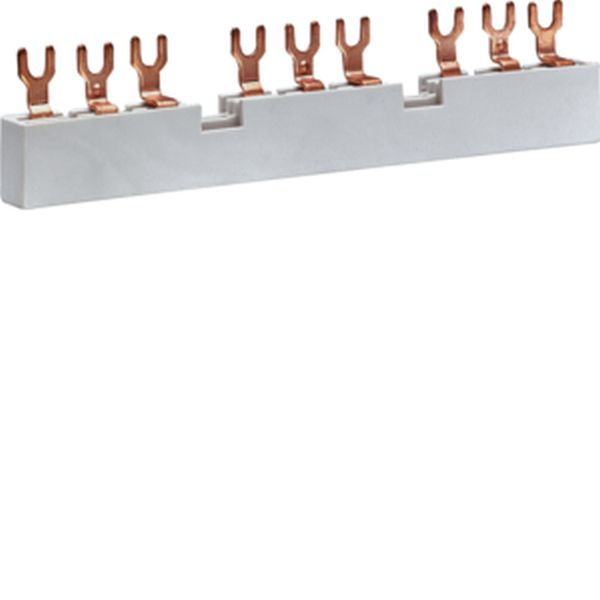 Hager KD303M 3polig Gabel 10qmm 63A 3 Motor Phasenschiene (KD303M)