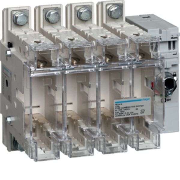 Hager HFD412 mit Sicherung 4polig 125A T00 Schalter (HFD412)