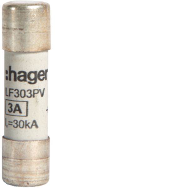 Hager LF303PV für PV 10x38 mm 1000V DC 3A Sicherung (LF303PV)