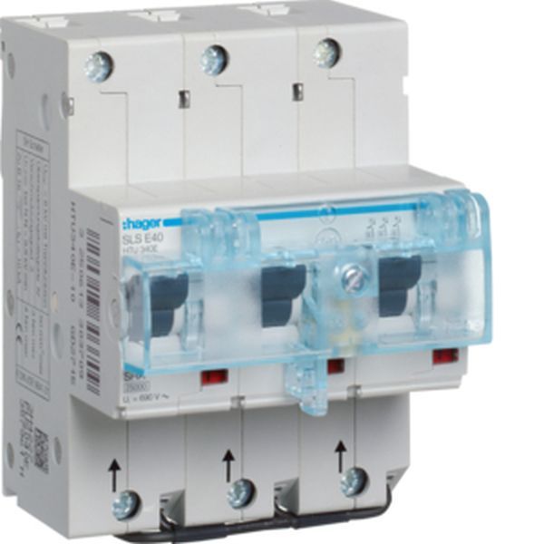 Hager HTU340E 3polig E-40A Hutschiene US SLS-Schalter (HTU340E)