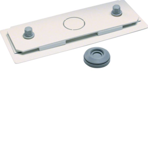 Hager FZ851M seitlich Stahl IP43 Verschlussplatte (FZ851M)