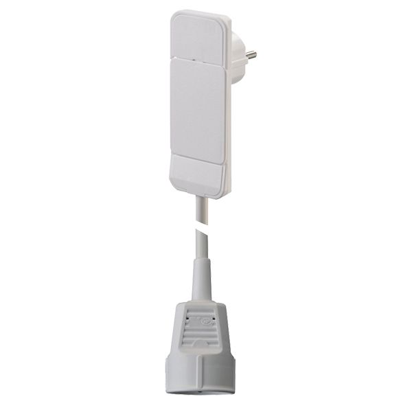 Bachmann Smart Plug weiss mit 3,0m-Leitung Flachstecker SCHUKO (933.011)