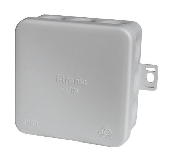 F-Tronic E1200gr 80x80x37mm IP55 gr/gr FR-Abzweigkasten (7340157)
