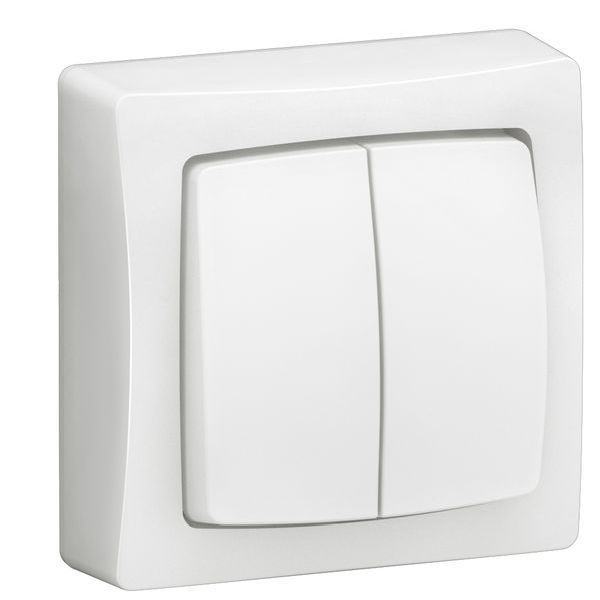 Legrand OTEO Doppelwechselsch oder -Aufputz Weiß Universalgerät (086020L)