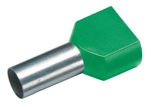 Cimco 2x6,0qmm x 14mm grün Zwillings-Aderendhülse (187727)