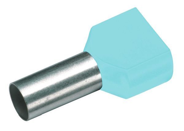Cimco 2x0,34qmm x 8mm türkis Zwillings-Aderendhülse (187731)