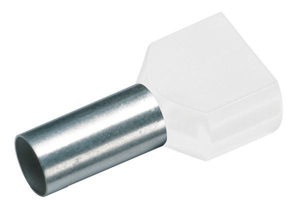 Cimco 2x0,75qmm x 8mm weiß Zwillings-Aderendhülse (187733)