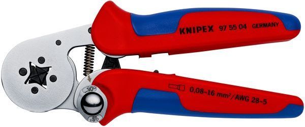 Knipex selbsteinstell. 180mm 0,08-10 + 16qmm Crimpzange (97 55 04 SB)