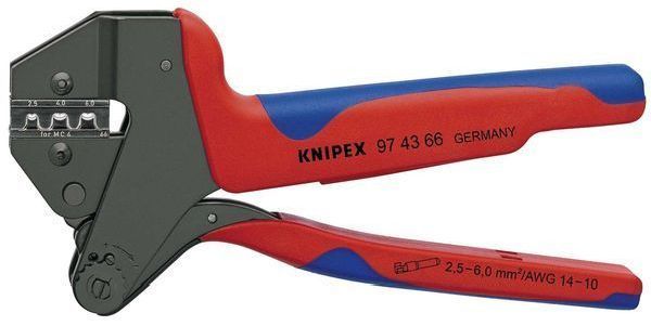 Knipex 200mm MC4 2,5-6,0qmm Crimp-Systemzange (97 43 66)