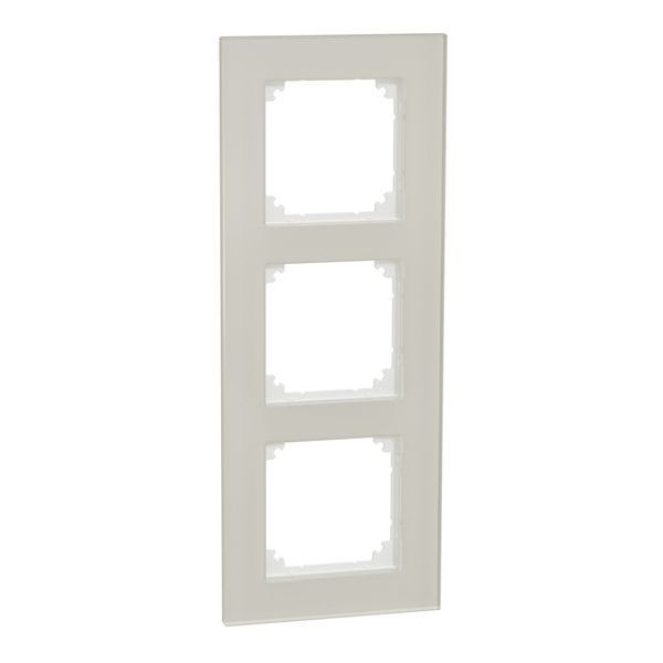 Elso 3-fach Exxact kristallweiß Echtglasrahmen (WDE004037)