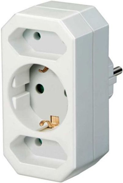 Brennenstuhl Euro 2+ Schutzkontakt 1 Adapterstecker (1508050)