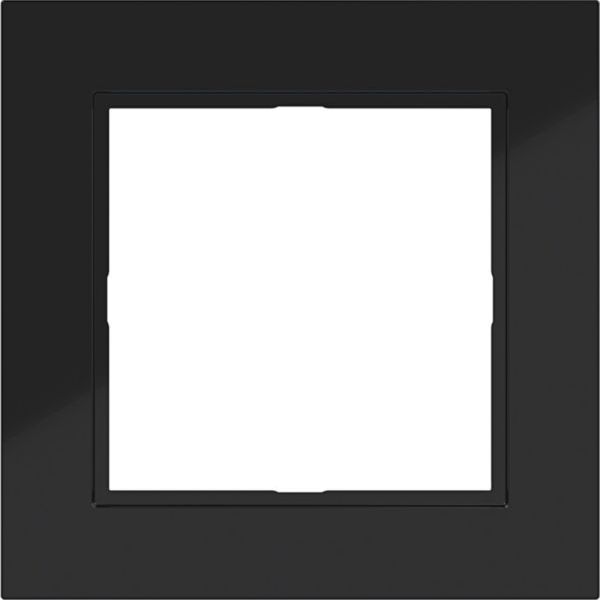 Hager 1fach A.1 nachtschwarz glänzend Rahmen (WAD6100BG)