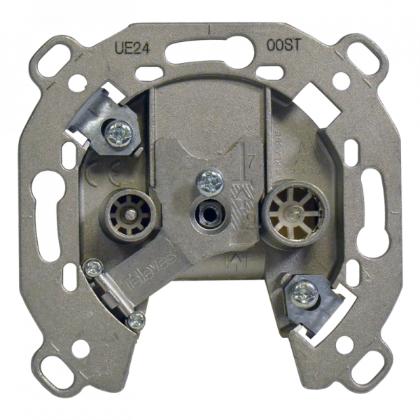 Berker 451510, Antennen-Steckdose 2Loch TV,FM 10dB DgD